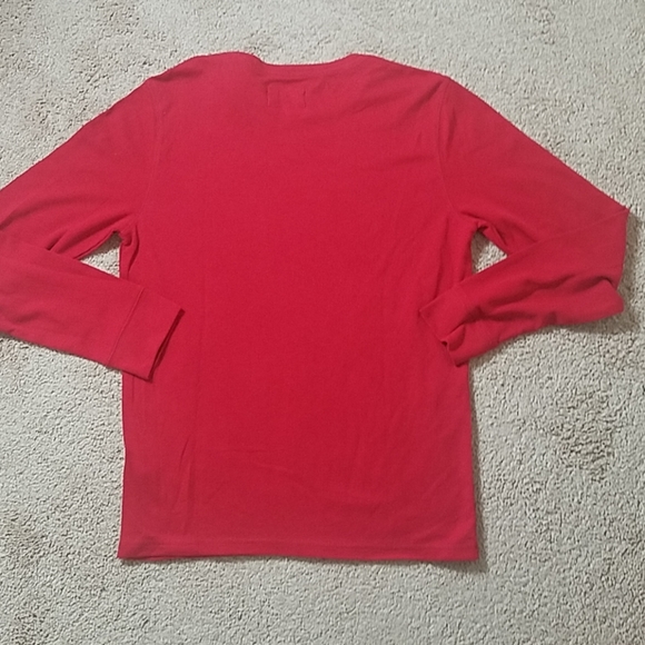 Express red crew neck waffle weave long sl… - Picture 7 of 7